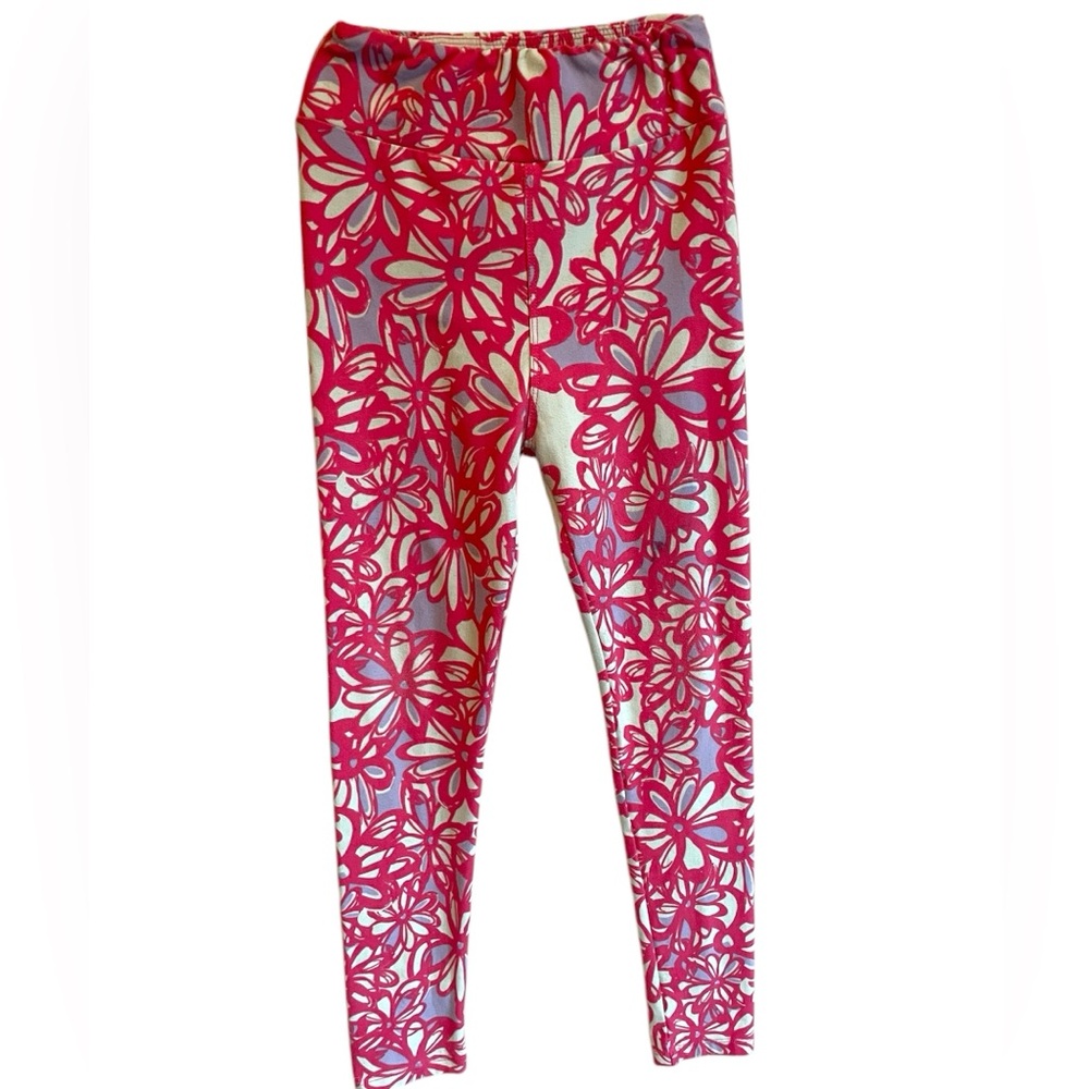 ** 2 for $20 ** Kids LuLaRoe floral leggings size L/XL